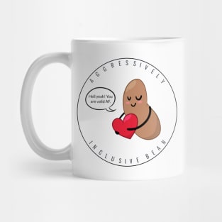 Plain Red Heart: Aggressively Inclusive Bean Mug